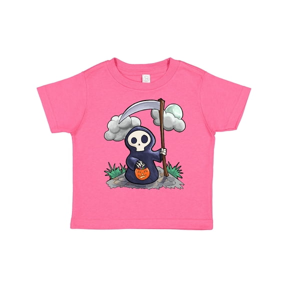 Inktastic Halloween Trick or Treating Cute Grim Reaper Boys or Girls Toddler T-Shirt