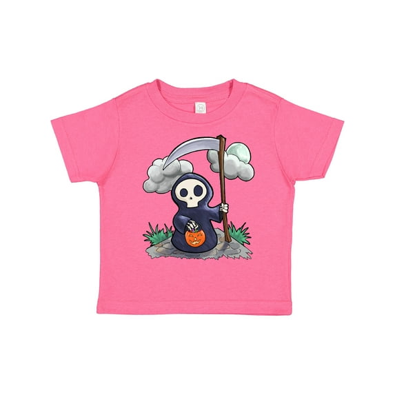 Inktastic Halloween Trick or Treating Cute Grim Reaper Boys or Girls Toddler T-Shirt