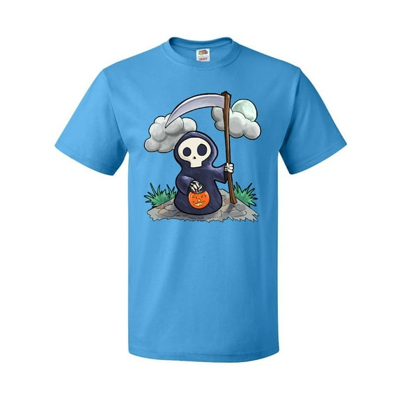 Inktastic Halloween Trick or Treating Cute Grim Reaper T-Shirt