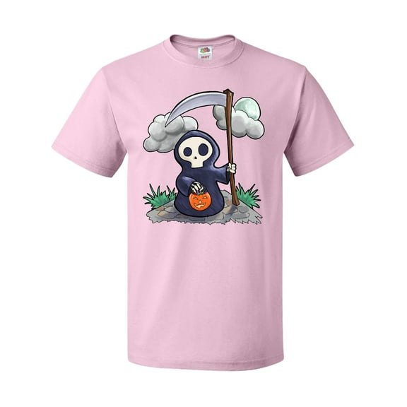 Inktastic Halloween Trick or Treating Cute Grim Reaper T-Shirt