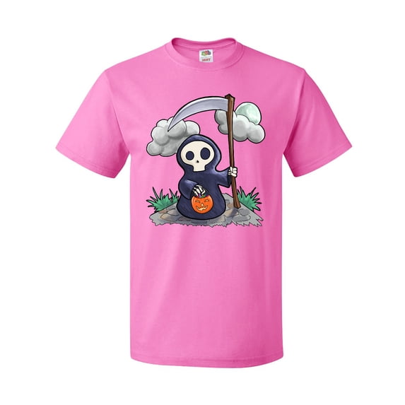 Inktastic Halloween Trick or Treating Cute Grim Reaper T-Shirt