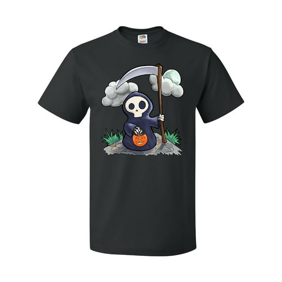 Inktastic Halloween Trick or Treating Cute Grim Reaper T-Shirt
