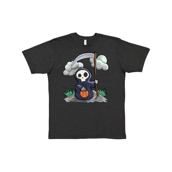 Inktastic Halloween Trick or Treating Cute Grim Reaper T-Shirt