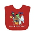 thumbnail image 1 of Inktastic Halloween Trick-or-treat Cute Group of Monsters Boys or Girls Baby Bib, 1 of 4