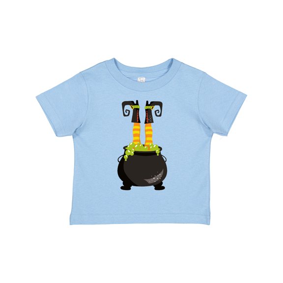 Inktastic Halloween, Witch Cauldron, Witch Legs, Potion Boys or Girls Toddler T-Shirt