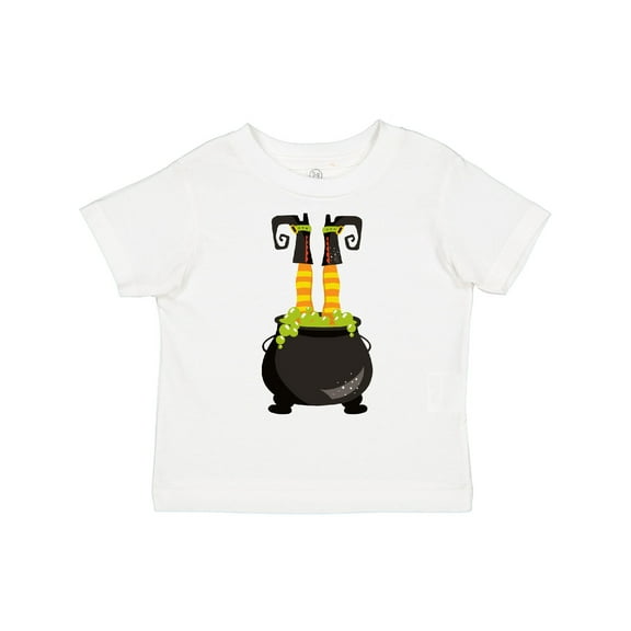 Inktastic Halloween, Witch Cauldron, Witch Legs, Potion Boys or Girls Toddler T-Shirt