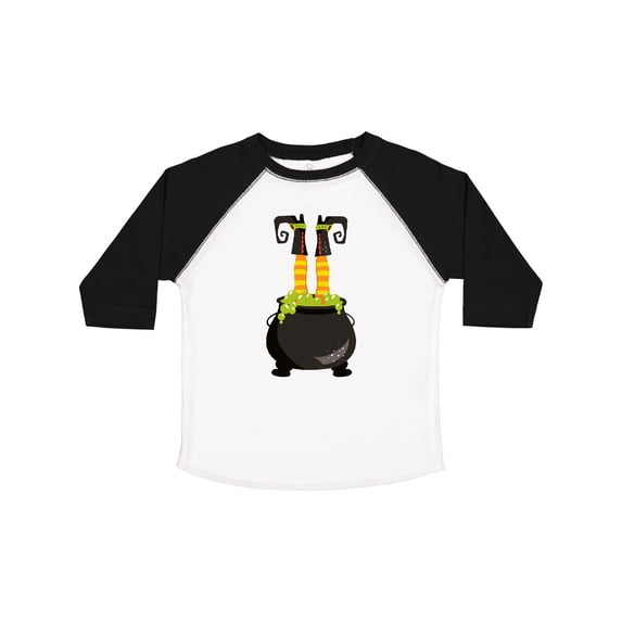 Inktastic Halloween, Witch Cauldron, Witch Legs, Potion Boys or Girls Toddler T-Shirt