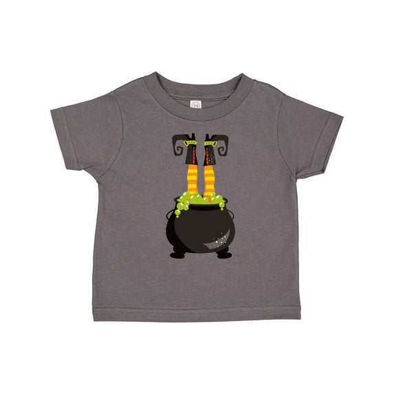 Inktastic Halloween, Witch Cauldron, Witch Legs, Potion Boys or Girls Toddler T-Shirt