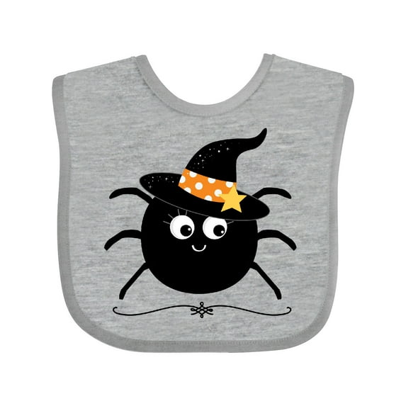 Inktastic Halloween Witch Spider Girls Baby Bib