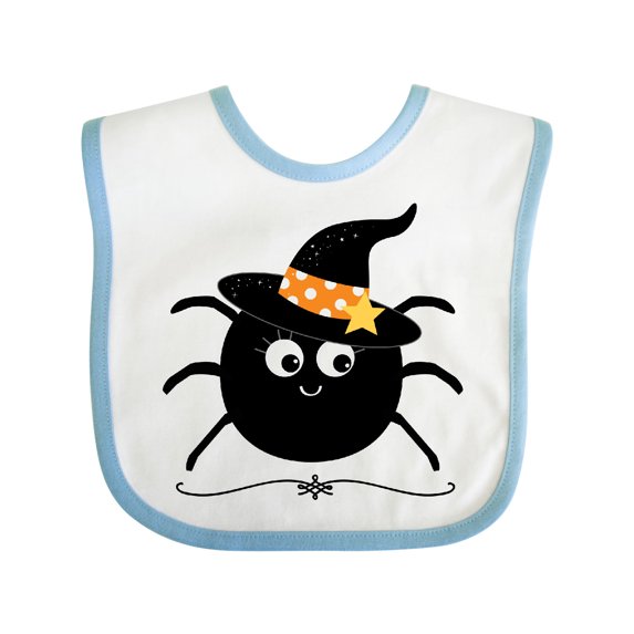 Inktastic Halloween Witch Spider Girls Baby Bib