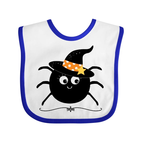 Inktastic Halloween Witch Spider Girls Baby Bib