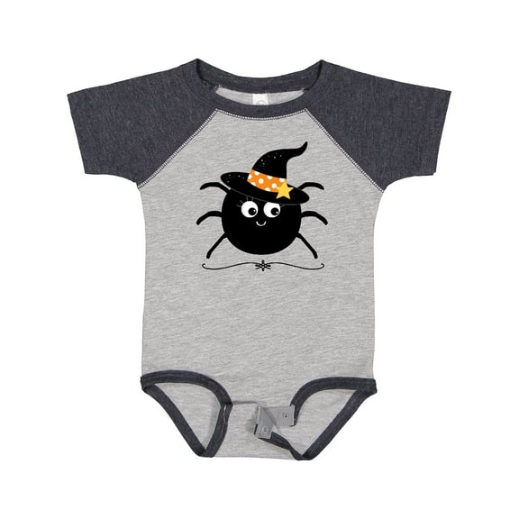 Inktastic Halloween Witch Spider Girls Baby Bodysuit