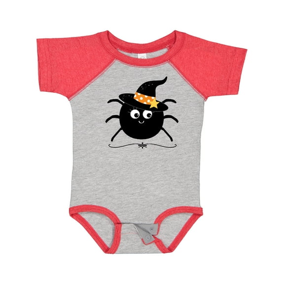 Inktastic Halloween Witch Spider Girls Baby Bodysuit