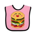 thumbnail image 1 of Inktastic Hamburger Kawaii Boys or Girls Baby Bib, 1 of 4