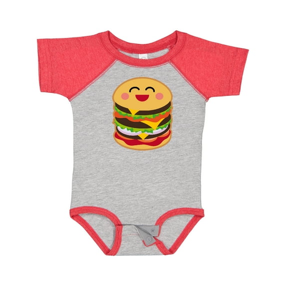 Inktastic Hamburger Kawaii Boys or Girls Baby Bodysuit