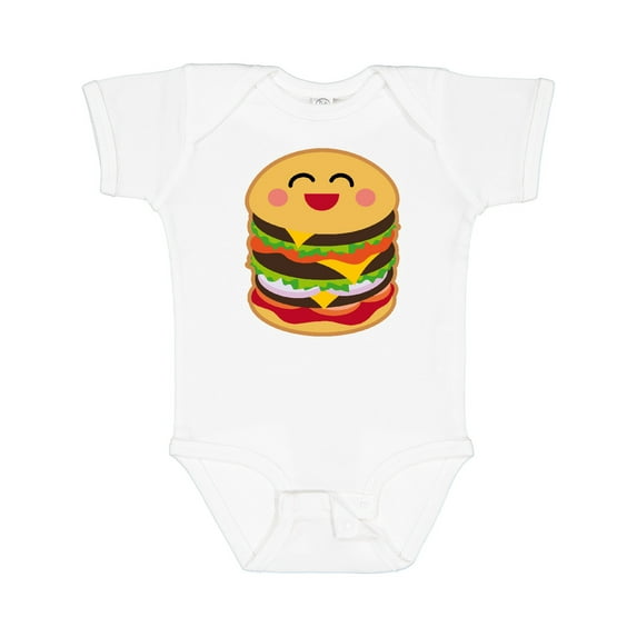Inktastic Hamburger Kawaii Boys or Girls Baby Bodysuit