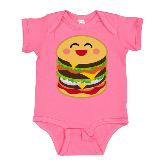 Inktastic Hamburger Kawaii Boys or Girls Baby Bodysuit