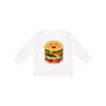thumbnail image 1 of Inktastic Hamburger Kawaii Boys or Girls Long Sleeve Toddler T-Shirt, 1 of 5