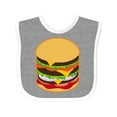 thumbnail image 1 of Inktastic Hamburger Lover Boys or Girls Baby Bib, 1 of 4
