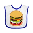 thumbnail image 1 of Inktastic Hamburger Lover Boys or Girls Baby Bib, 1 of 4