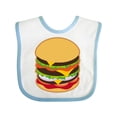 thumbnail image 1 of Inktastic Hamburger Lover Boys or Girls Baby Bib, 1 of 4