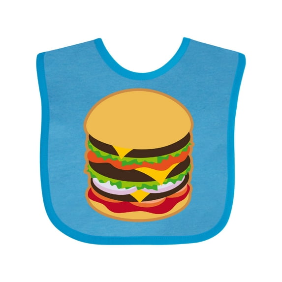 Inktastic Hamburger Lover Boys or Girls Baby Bib