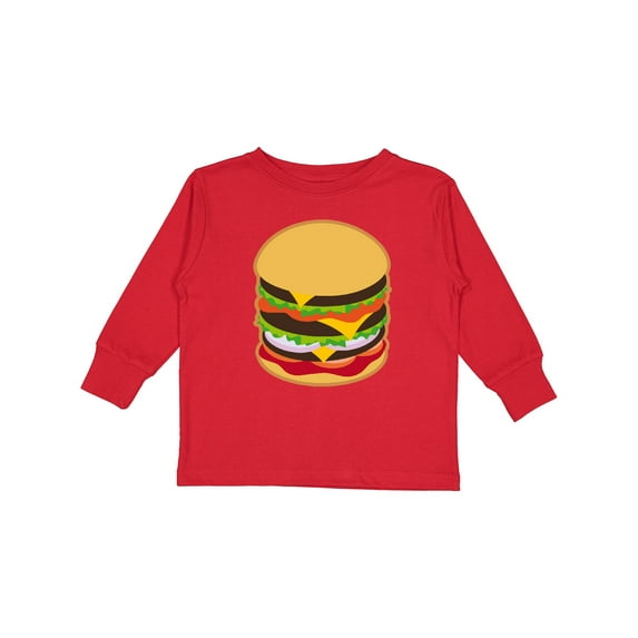 Inktastic Hamburger Lover Boys or Girls Long Sleeve Toddler T-Shirt