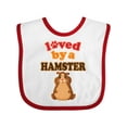 thumbnail image 1 of Inktastic Hamster Cute Pet Gift Boys or Girls Baby Bib, 1 of 4
