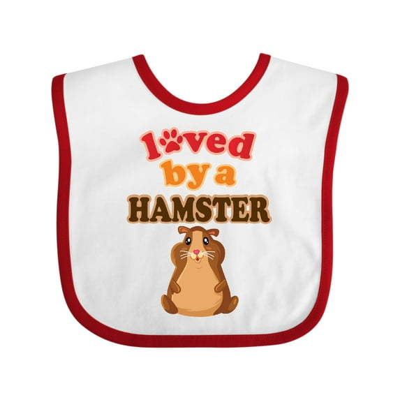 Inktastic Hamster Cute Pet Gift Boys or Girls Baby Bib