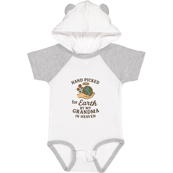 Inktastic Hand Picked for Earth by My Grandma in Heaven Boys or Girls Baby Bodysuit