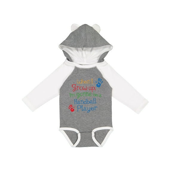 Inktastic Handball Player Future Boys or Girls Long Sleeve Baby Bodysuit