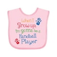 thumbnail image 1 of Inktastic Handball player Future Boys or Girls Baby Bib, 1 of 4