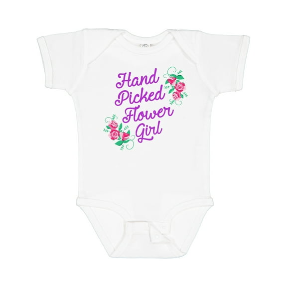 Inktastic Handpicked Flower Girl For Wedding Girls Baby Bodysuit