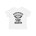 thumbnail image 1 of Inktastic Handpicked for Earth By My Gigi in Heaven with Angel Wings Boys or Girls Toddler T-Shirt, 1 of 5