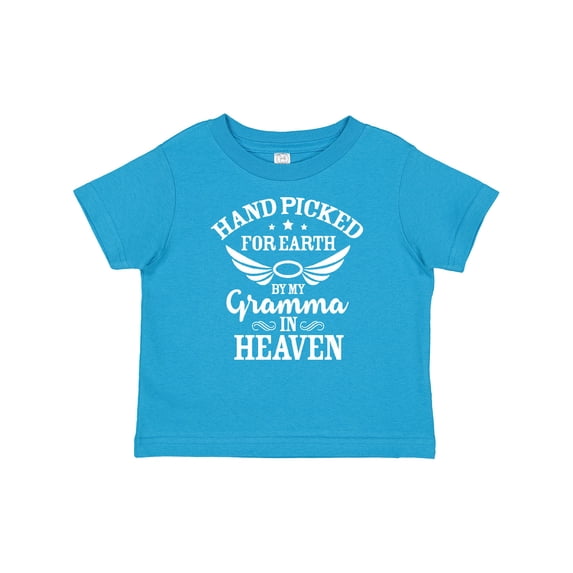 Inktastic Handpicked for Earth By My Gramma in Heaven with Angel Wings Boys or Girls Baby T-Shirt