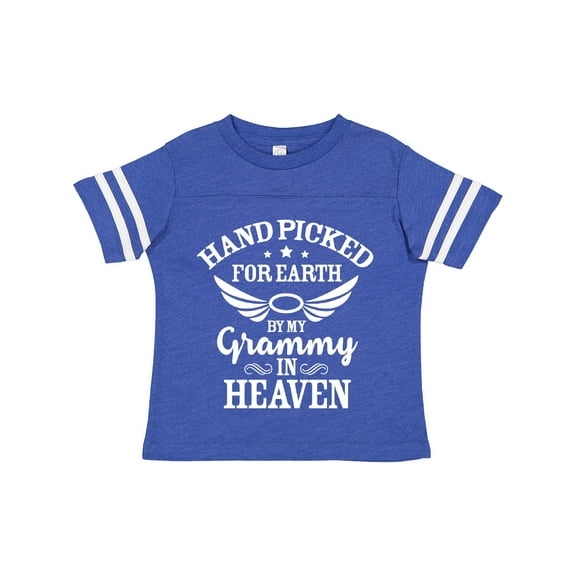 Inktastic Handpicked for Earth By My Grammy in Heaven with Angel Wings Boys or Girls Toddler T-Shirt