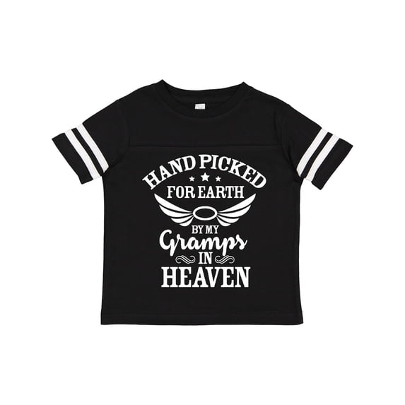 Inktastic Handpicked for Earth By My Gramps in Heaven with Angel Wings Boys or Girls Toddler T-Shirt
