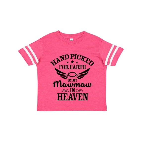 Inktastic Handpicked for Earth By My Mawmaw in Heaven with Angel Wings Boys or Girls Toddler T-Shirt