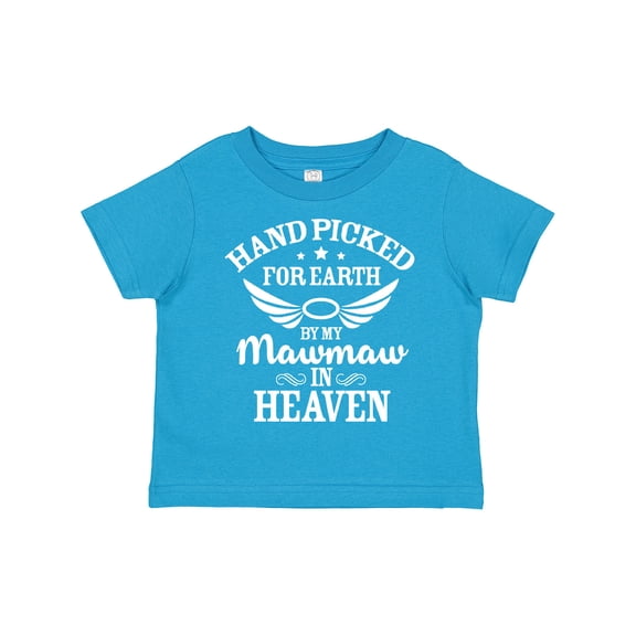 Inktastic Handpicked for Earth By My Mawmaw in Heaven with Angel Wings Boys or Girls Toddler T-Shirt