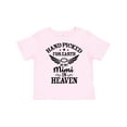 thumbnail image 1 of Inktastic Handpicked for Earth By My Mimi in Heaven with Angel Wings Boys or Girls Toddler T-Shirt, 1 of 5