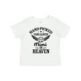 thumbnail image 1 of Inktastic Handpicked for Earth By My Mimi in Heaven with Angel Wings Boys or Girls Toddler T-Shirt, 1 of 5