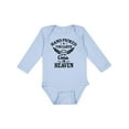thumbnail image 1 of Inktastic Handpicked for Earth By My Oma in Heaven with Angel Wings Boys or Girls Long Sleeve Baby Bodysuit, 1 of 5