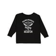 thumbnail image 1 of Inktastic Handpicked for Earth By My Pappy in Heaven with Angel Wings Boys or Girls Long Sleeve Toddler T-Shirt, 1 of 5