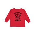 thumbnail image 1 of Inktastic Handpicked for Earth By My Poppy in Heaven with Angel Wings` Boys or Girls Long Sleeve Toddler T-Shirt, 1 of 5