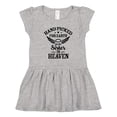 thumbnail image 1 of Inktastic Handpicked for Earth By My Sister in Heaven with Angel Wings Girls Toddler Dress, 1 of 5