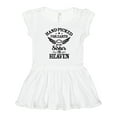 thumbnail image 1 of Inktastic Handpicked for Earth By My Sister in Heaven with Angel Wings Girls Toddler Dress, 1 of 5