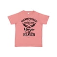 thumbnail image 1 of Inktastic Handpicked for Earth By My Yaya in Heaven with Angel Wings Boys or Girls Toddler T-Shirt, 1 of 5