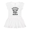 thumbnail image 1 of Inktastic Handpicked for Earth By My Yaya in Heaven with Angel Wings Girls Toddler Dress, 1 of 5