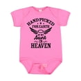 thumbnail image 1 of Inktastic Handpicked for Earth by My Aunt in Heaven with Angel Wings Boys or Girls Baby Bodysuit, 1 of 5