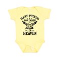 thumbnail image 1 of Inktastic Handpicked for Earth by My Aunt in Heaven with Angel Wings Boys or Girls Baby Bodysuit, 1 of 5